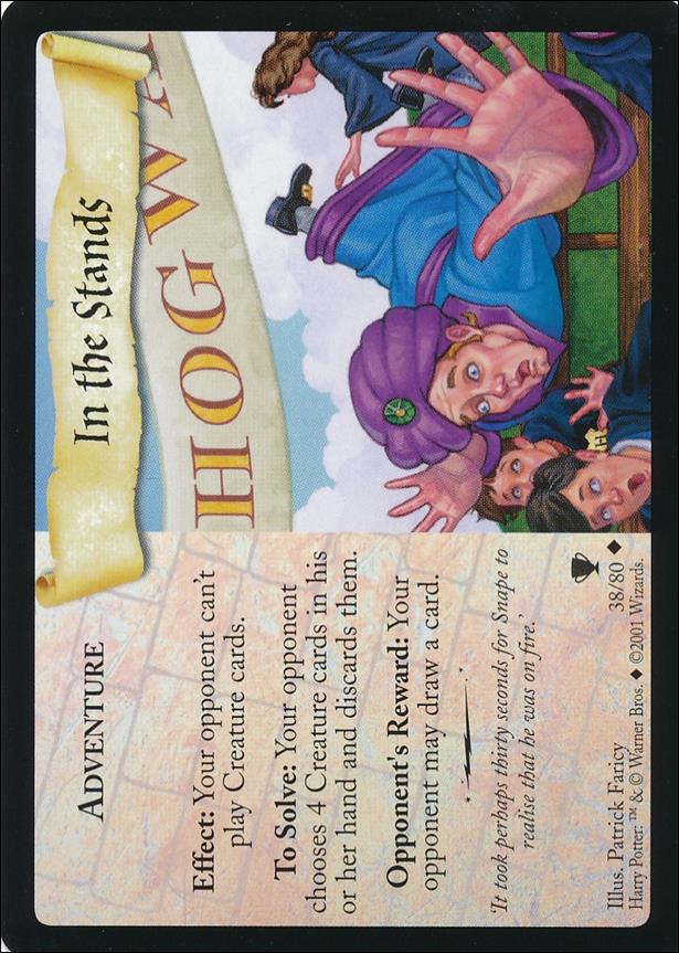 Harry Potter: Quidditch Cup (Base Set) card 38 In the Stands