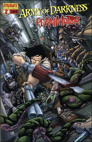 Army of Darkness vs Re-Animator issue 2-D Sanford Greene Cover