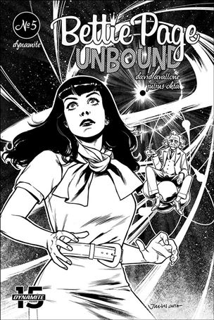 Bettie Page: Unbound issue 5-M Julius Ohta 1:40 Black & White Cover