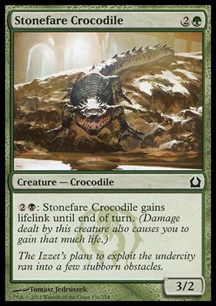 Magic the Gathering: Return to Ravnica (Base Set) card 136 Stonefare Crocodile