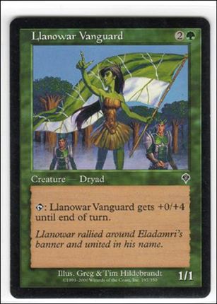 Magic the Gathering: Invasion (Base Set) card 197 Llanowar Vanguard