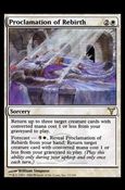Magic the Gathering: Dissension (Base Set) card 15 Proclamation of Rebirth