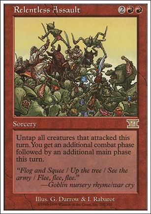 Magic the Gathering: 6th Edition (Base Set) card 202 Relentless Assault