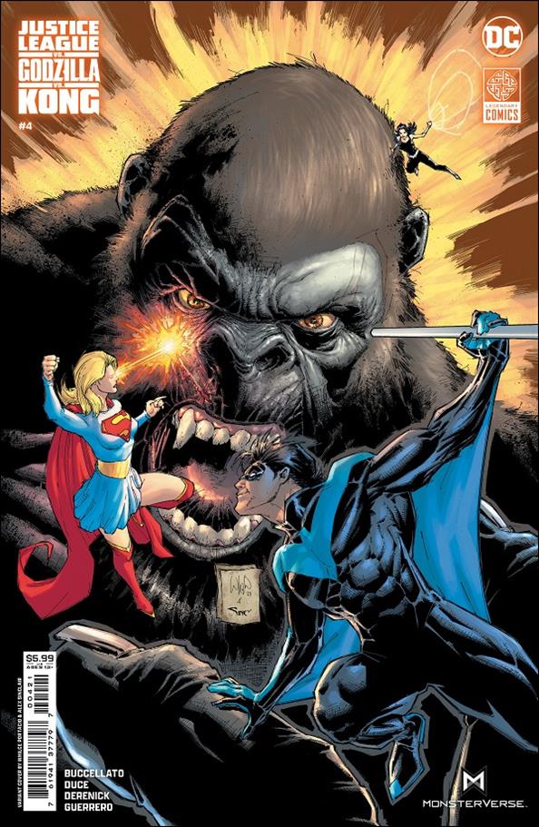 Justice League vs. Godzilla vs. Kong issue 4-B Whilce Portacio Kong Cardstock Cover