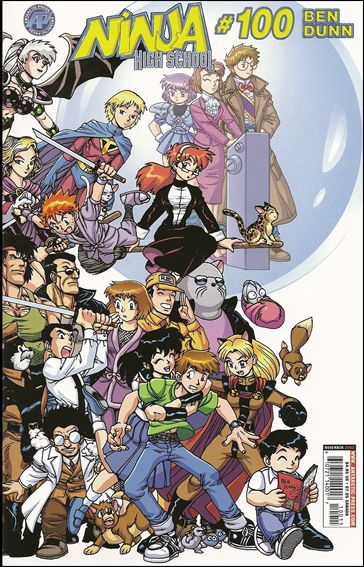Ninja High School issue 100 Ben Dunn Wraparound Cover