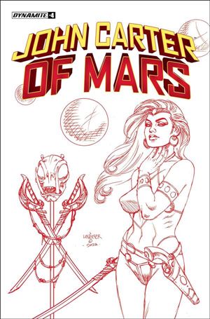 John Carter of Mars (2022) issue 4-K Joseph Michael Linsner 1:15 Red Line Art Cover
