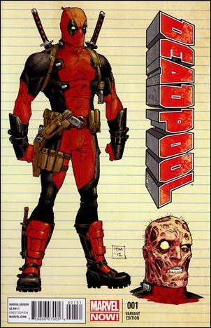 Deadpool (2013) issue 1-C Tony Moore 1:25 Design Cover