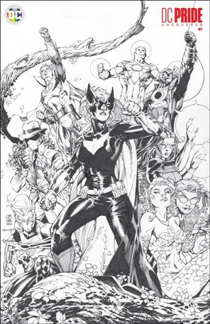 DC Pride: Uncovered issue 1-G Jim Lee 1:50 Black and White Cardstock Cover