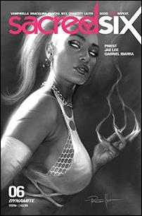 Sacred Six issue 6-M Lucio Parrillo 1:30 Black & White Cover