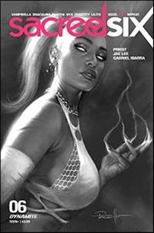 Sacred Six issue 6-M Lucio Parrillo 1:30 Black & White Cover