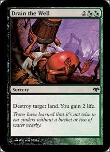 Magic the Gathering: Eventide (Base Set) card 121 Drain the Well