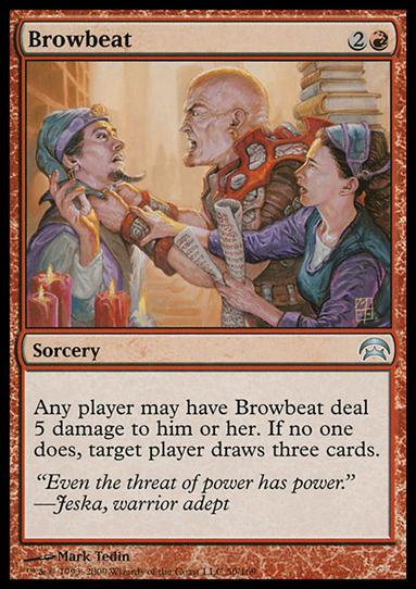 Magic the Gathering: Planechase (Base Set) card 50 Browbeat