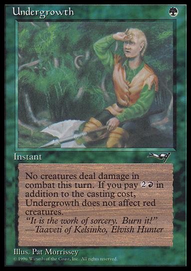 Magic the Gathering: Alliances (Base Set) card 102 Undergrowth