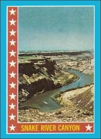 Evel Knievel (Base Set) card 27 Snake River Canyon