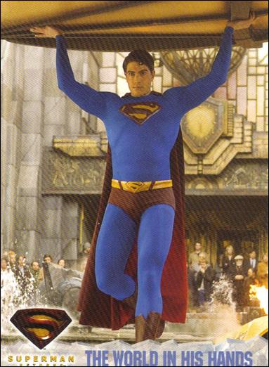 Superman Returns: The Movie (Base Set) card 82 The World In His Hands