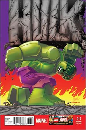 Indestructible Hulk issue 14-B Leonel Castellani 1:25 LEGO Cover