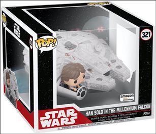POP! Star Wars figure 321 Han Solo in the Millennium Falcon Amazon Exclusive