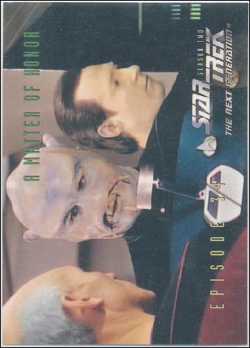 Star Trek: The Next Generation - The Episode Collection Season Two (Base Set) card 159 A Matter Of Honor, Episode 34C