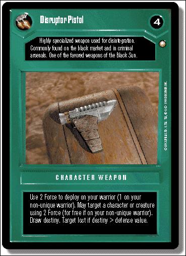 Star Wars: Special Edition Limited (Base Set) card 157 Disruptor Pistol