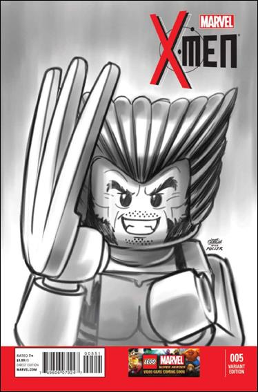 X-Men (2013) issue 5-D Leonel Castellani 1:100 LEGO Sketch Cover