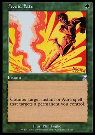 Magic the Gathering: Time Spiral (Timeshifted Subset) card 73 Avoid Fate