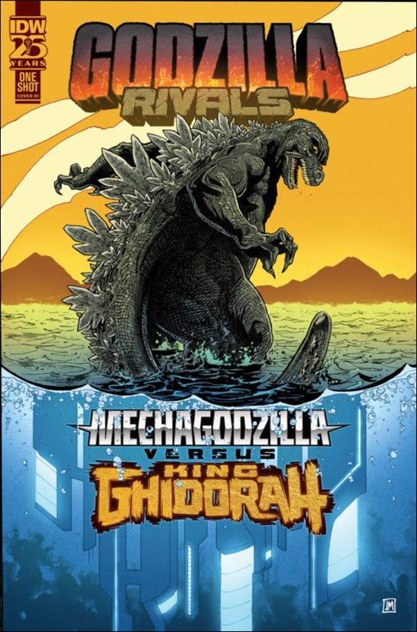 Godzilla Rivals: Mechagodzilla vs. King Ghidorah issue 1-C Justin Mason 1:10 Cover