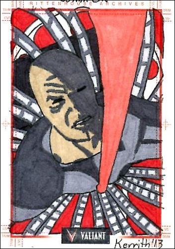2013 Valiant Comics Preview Trading Card Set (Sketch Card Subset) card KJ-05