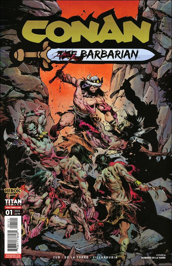 Conan the Barbarian (2023) issue 1-B Roberto de la Torre Cover