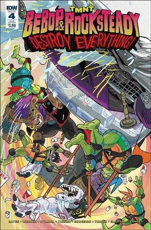 Teenage Mutant Ninja Turtles Bebop & Rocksteady Destroy Everything issue 4-B Ben Bates Subscription Cover