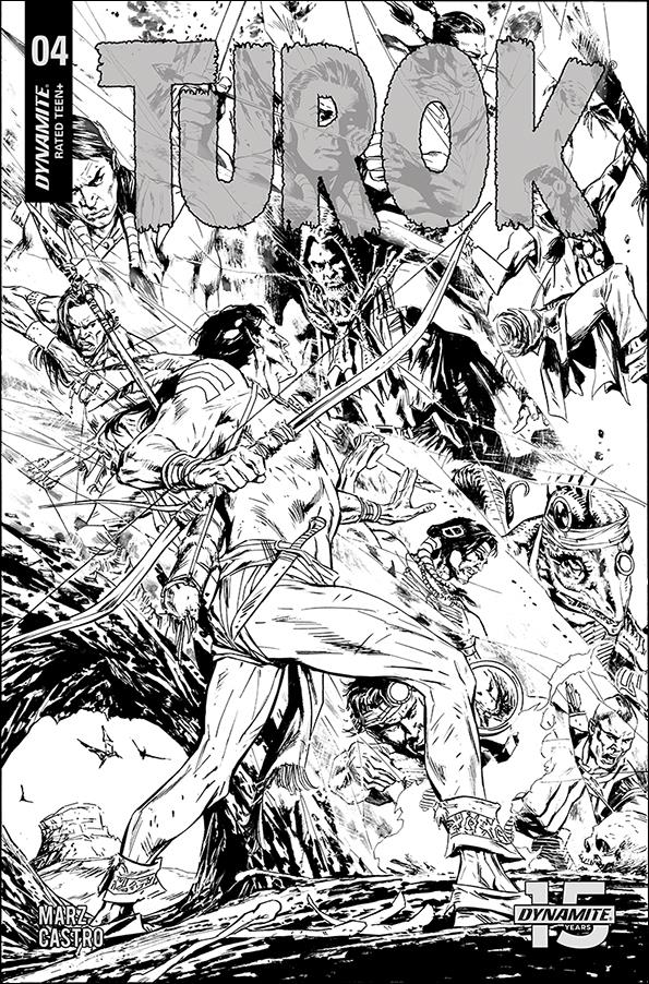 Turok (2019) issue 4-D Butch Guice 1:20 Black & White Cover