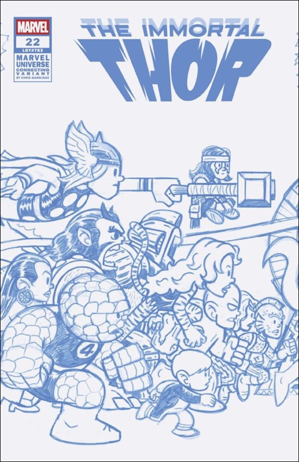 Immortal Thor issue 22-D Chris Giarrusso MU 1:50 Blue Line Wrap Cover