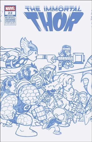 Immortal Thor issue 22-D Chris Giarrusso MU 1:50 Blue Line Wrap Cover
