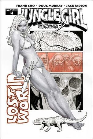 Jungle Girl Season 3 issue 4-B Black & White Cover 1:10