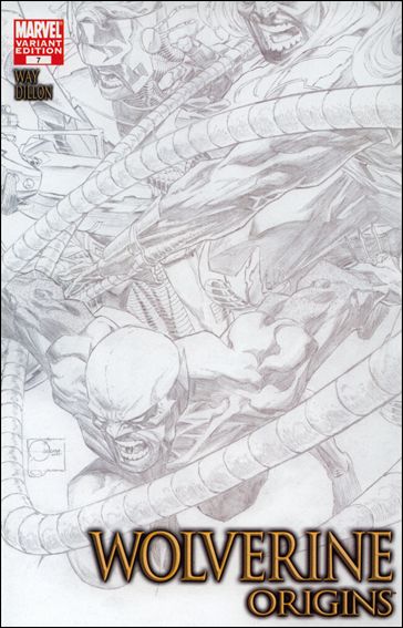 Wolverine: Origins issue 7-C Joe Quesada 1:16 Sketch Cover