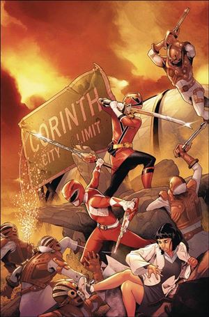 Mighty Morphin Power Rangers issue 27 Jamal Campbell Cover
