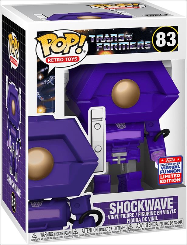 POP! Retro Toys figure 83 Shockwave 2021 FunKon Exclusive