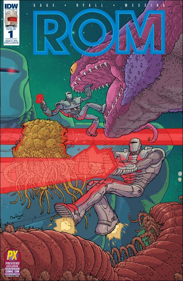ROM (2016) issue 1-L Nick Pitarra SDCC/Previews "Right" Cover 1/3000