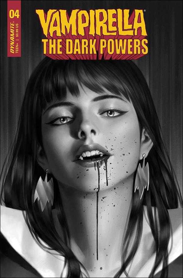 Vampirella: The Dark Powers issue 4-Q Jung-Geun Yoon 1:30 Black & White Cover