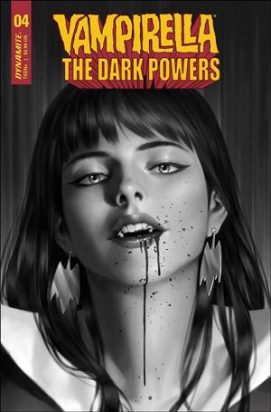 Vampirella: The Dark Powers issue 4-Q Jung-Geun Yoon 1:30 Black & White Cover