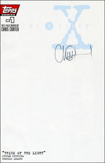 X-Files (1995) issue -1-C American Ent. Cover Signed by C. Adlard w/ COA