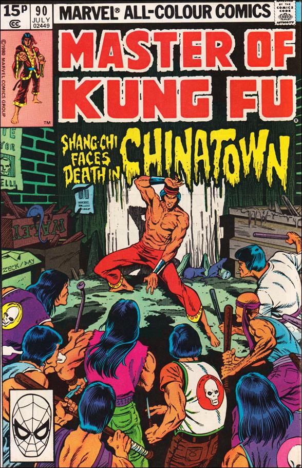 Master of Kung Fu (1974) issue 90-B UK Price Cover