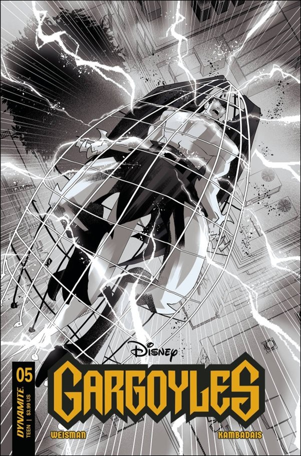 Gargoyles (2022) issue 5-ZA George Kambadais B&W 1:10 Cover