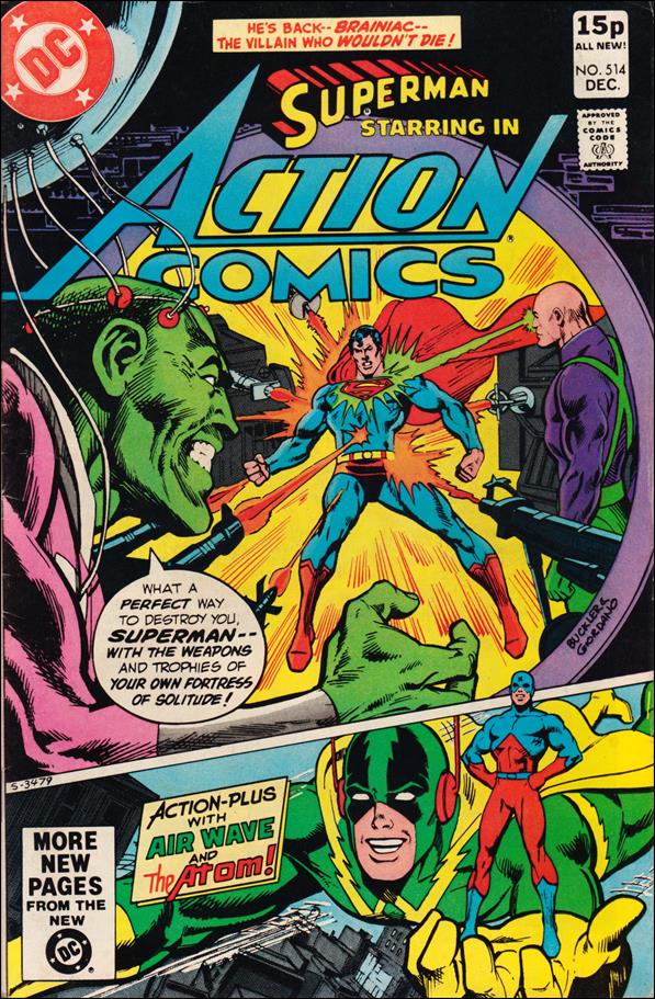 Action Comics (1938) issue 514-B UK Price Cover