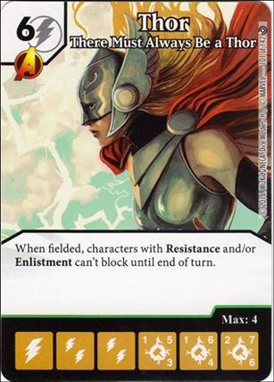 Marvel Dice Masters Civil War card 101 Thor: There Must Always Be A Thor