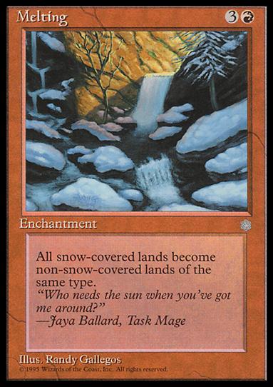 Magic the Gathering: Ice Age (Base Set) card 201 Melting
