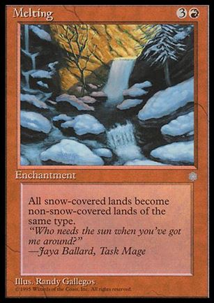 Magic the Gathering: Ice Age (Base Set) card 201 Melting