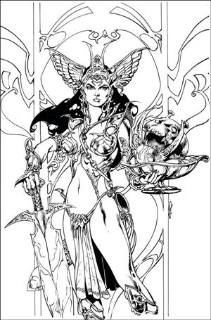 Dejah Thoris (2019) issue 10-H Roberto Castro 1:11 Black & White Virgin Cover