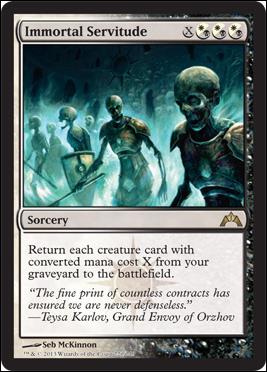 Magic the Gathering: Gatecrash (Base Set) card 220 Immortal Servitude