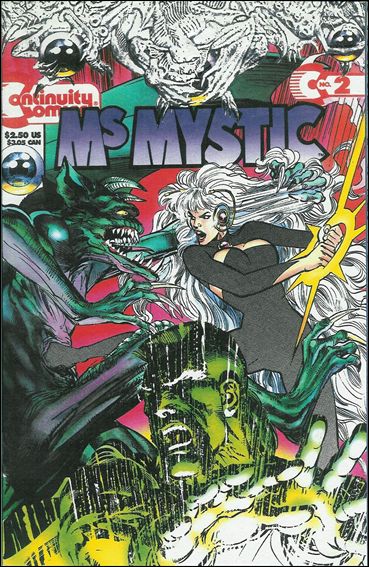Ms. Mystic (1993) issue 2 Embossed Tyvek Cover