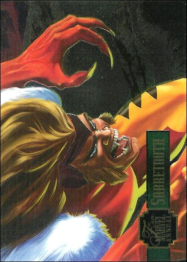 Marvel Annual Flair '95 (PowerBlast Subset) card 9 Sabretooth